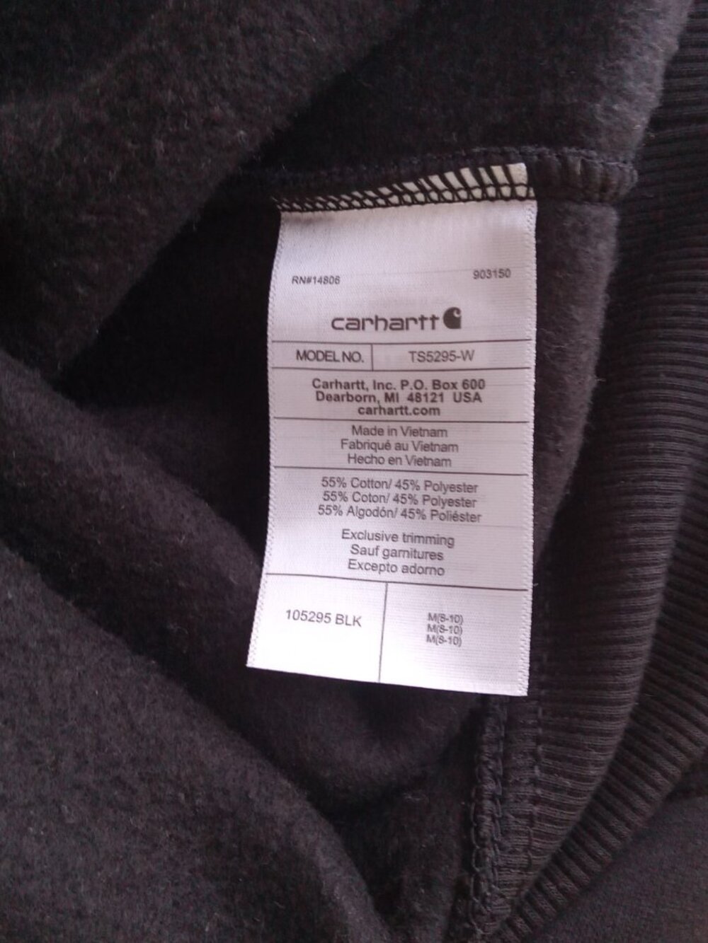 Carhartt Women's Sweatshirt. - Picture 4 of 4